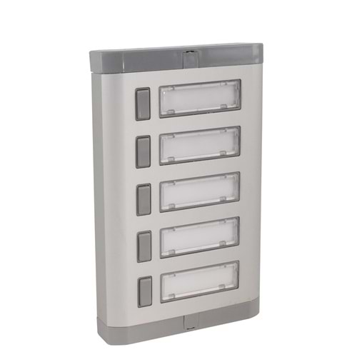 BEŞLİ (5) LÜKS ALÜMİNYUM ZİL BUTONU 344101