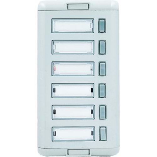 ALTILI (6) LÜKS ALÜMİNYUM ZİL BUTONU 344102