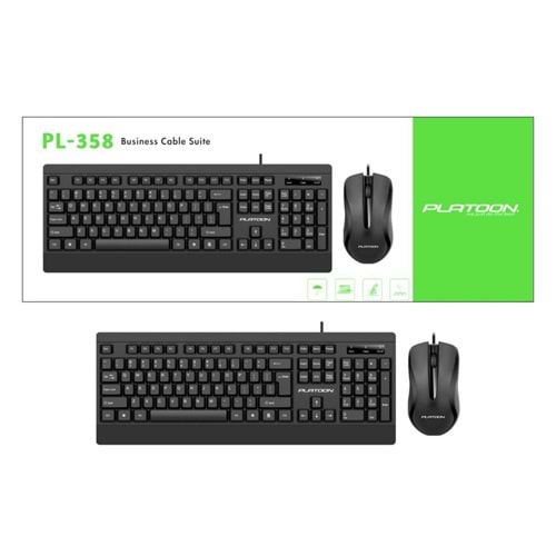 PLATOON PL-358 KLAVYE VE MOUSE SETİ TAKIM HALİNDE