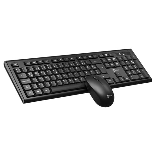 Lenovo Lecoo KW200-BK Siyah Kablosuz Ofis Klavye Mouse Seti (Numpadli) 411045
