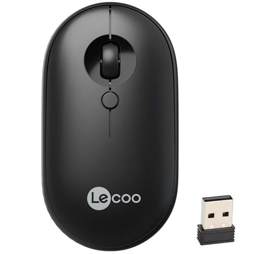 Lenovo Lecoo WS212 1600 DPI 4 Tuşlu Kablosuz Siyah Optik Mouse 411047