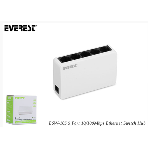 Everest ESW-105 10/100Mbps 5 Port Ethernet Switch Hub