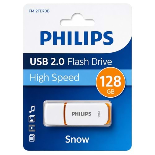 Philips FM12FD70B Snow 128GB USB 2.0 High Speed Flash Bellek 423103