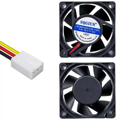 REWEL IC-216 Fırçasız DC Fan 60X60X25mm 12 Volt 3 Pin (Seri 2) 441053