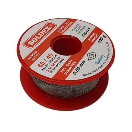 SOLDEX 0,50MM 100 GRAM EN İNCE LEHİM TELİ SN60 PB40