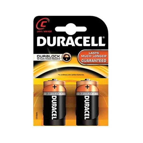 Duracell C Orta Boy Pil 2'li Paket 661053