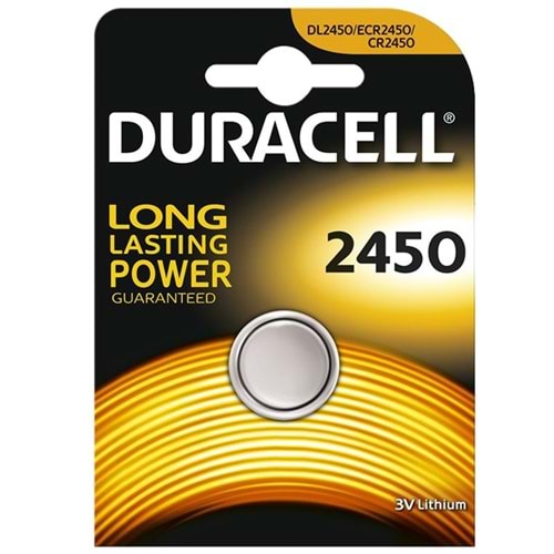 Duracell CR2450 3 Volt Lityum Pil Tek Fiyat 661055