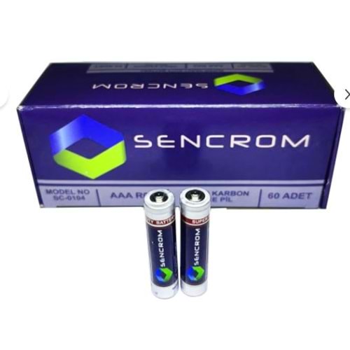 Sencron AAA (ince) Kalem Pil 60 Adet 661083