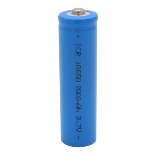 REWEL PM-17646 3.7 Volt 2600mAh LI-ION 18650 Başlıklı Şarj Edilebilir Lityum Pil 661177