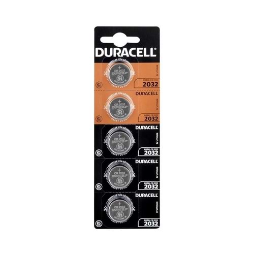 Duracell CR2032 3V Lityum Pil 5li 661181
