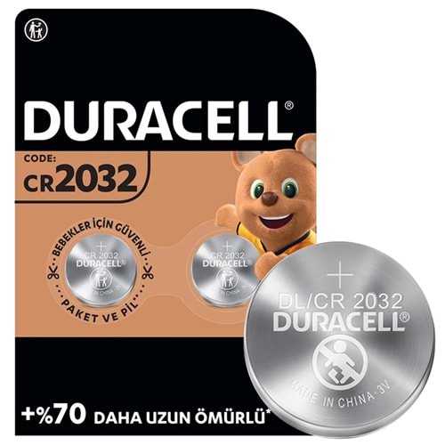 Duracell CR2032 Lityum Düğme Pil (2li Paket) 661237