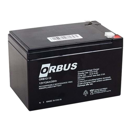 Orbus 12 Volt 12 AH Akü (151 X 98 X 95 Mm) 663042