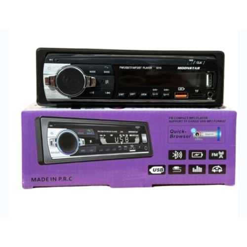 Moonstar BMS-3210 USB-SD-FM-AUX-Bluetooth Mekaniksiz Oto Teyp 751016