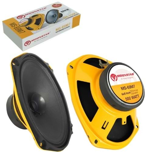 MOONSTAR MS-69M7 Oto Midrange Oval 6X9 İnç 500 Watt 2 Li Takım 753025