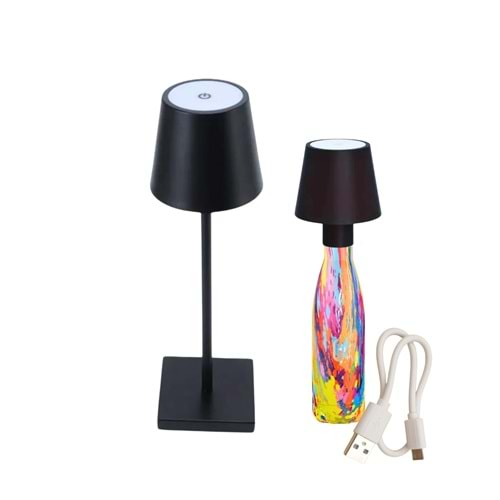 Şarj Edilebilir hem RGB hemde Tek Renkli LED Masa Lambası Dokunmatik Kontrol (24081) 884028