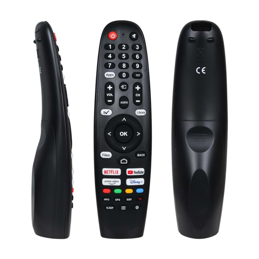 Strong Fobem Wholeos Netflix-Youtube-Prime Video-Disney Plus Tuşlu Lcd Led Tv Kumandası (Ses Komutsuz) 124111 D11