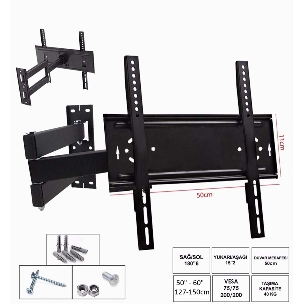 TEKİNİX 50X11 HAREKETLİ ÜÇ KOLLU 42
