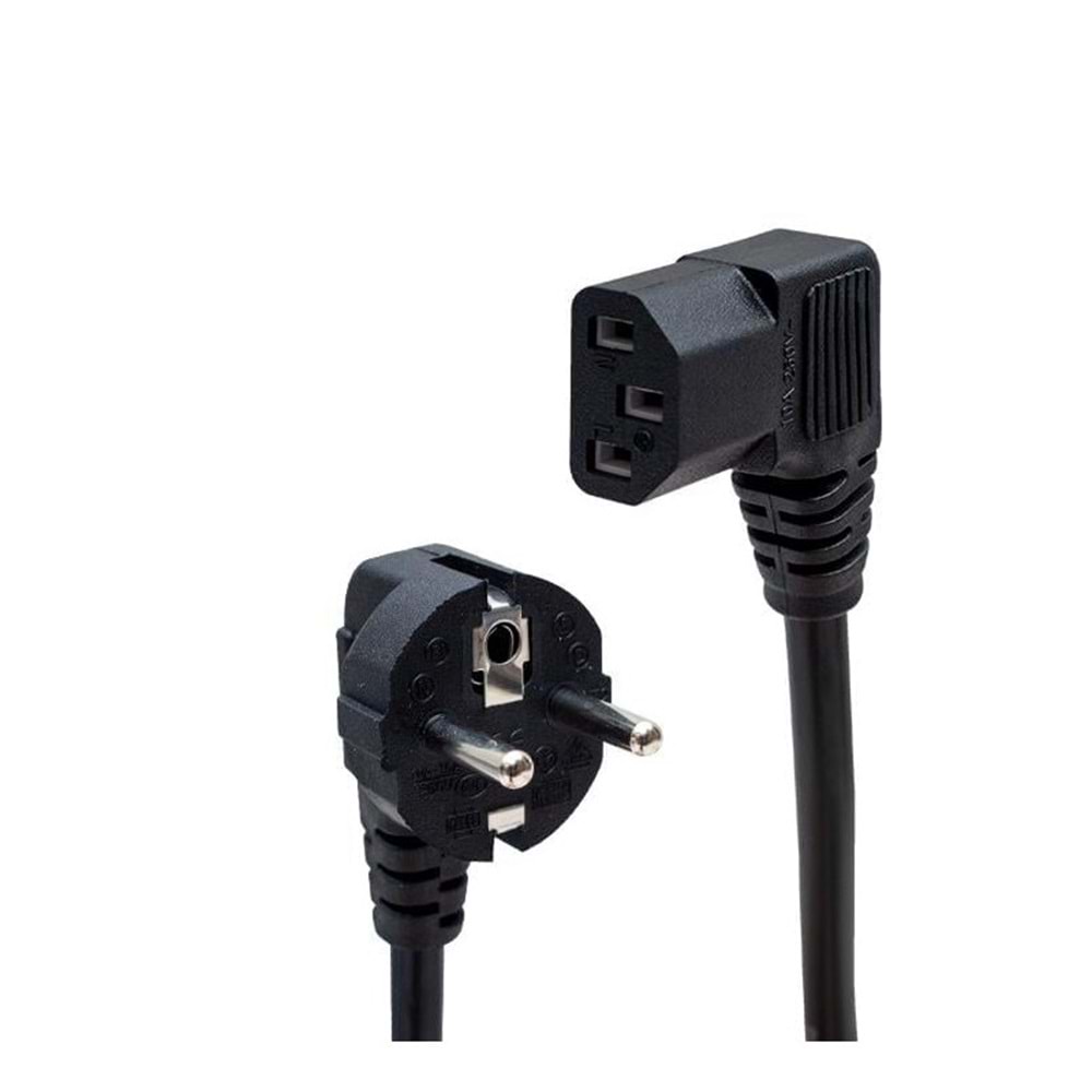 Power Kablo 90 Derece C7 3x1MM 1.8 Metre Güç Kablosu 243012