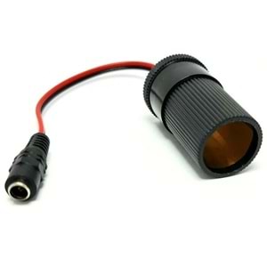 REWEL DC 5.5X2.5MM DİŞİ - OTO ÇAKMAK SOKETİ ÇEVİRİCİ ADAPTÖR KABLOSU