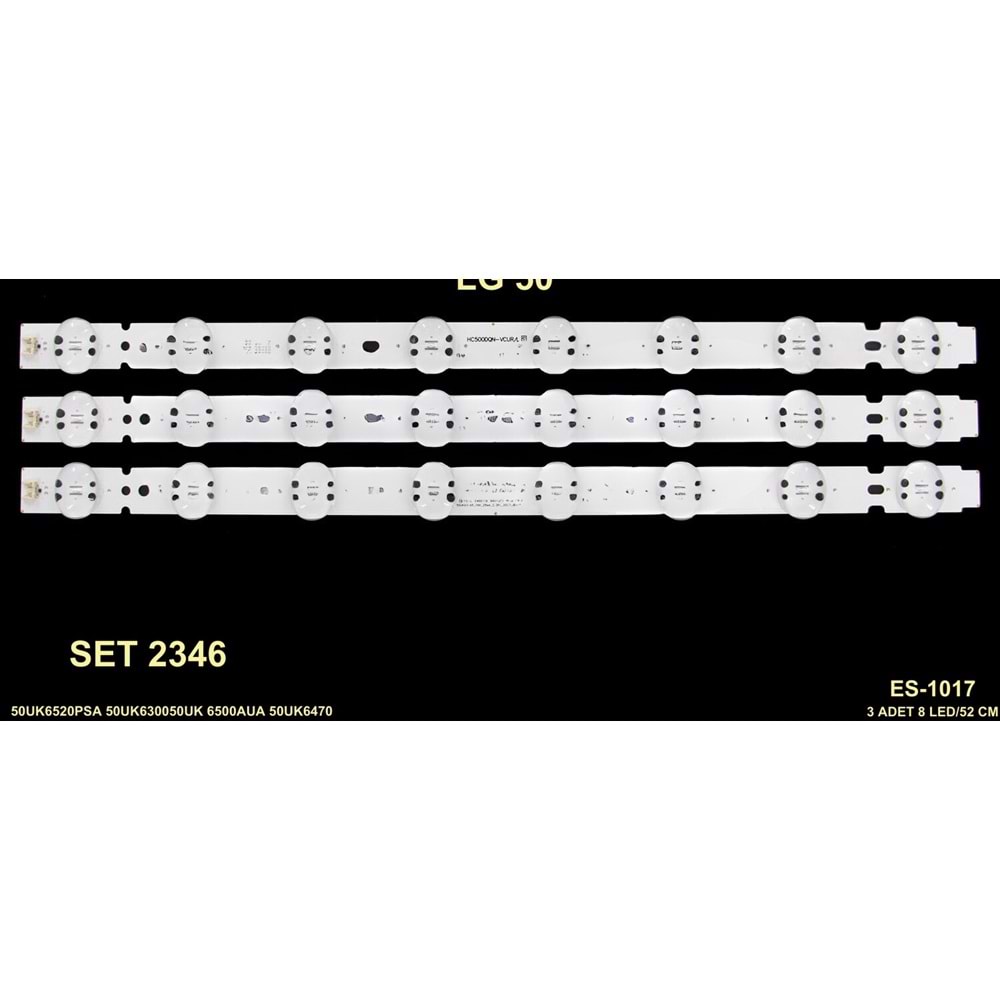 TV LEDBAR - Uyumlu modeller LG Tv LED BAR 50 inç 3 Lu Takım 3X 52 CM 8 Mercek 284681-U3