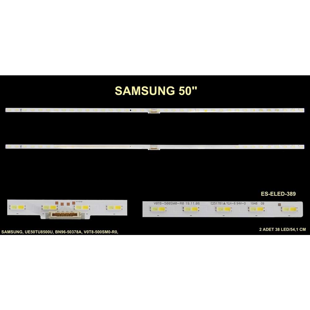 TV LEDBAR - Uyumlu modeller Samsung Slim Led Bar 50 inç 2 Li Takım (L-R) 54,1 Cm 38 Ledli 284708-Q10