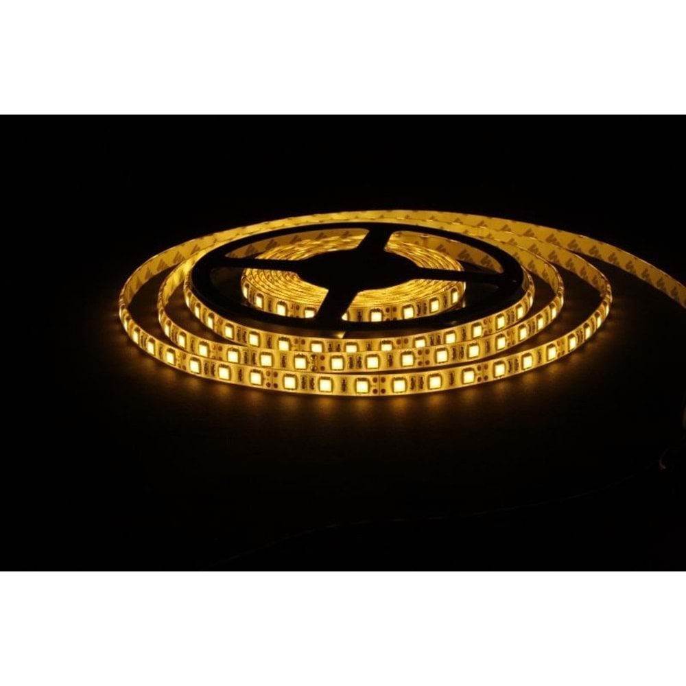 AMBER IŞIK 5 METRE ÜÇ ÇİPLİ ŞERİT LED İç Mekan 40X40 60 Led 331019