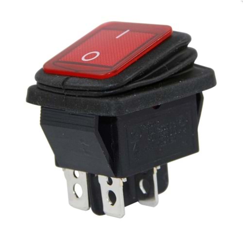 Geniş Körüklü 4P Işıklı On-Off Anahtar (IC-104W) 633116