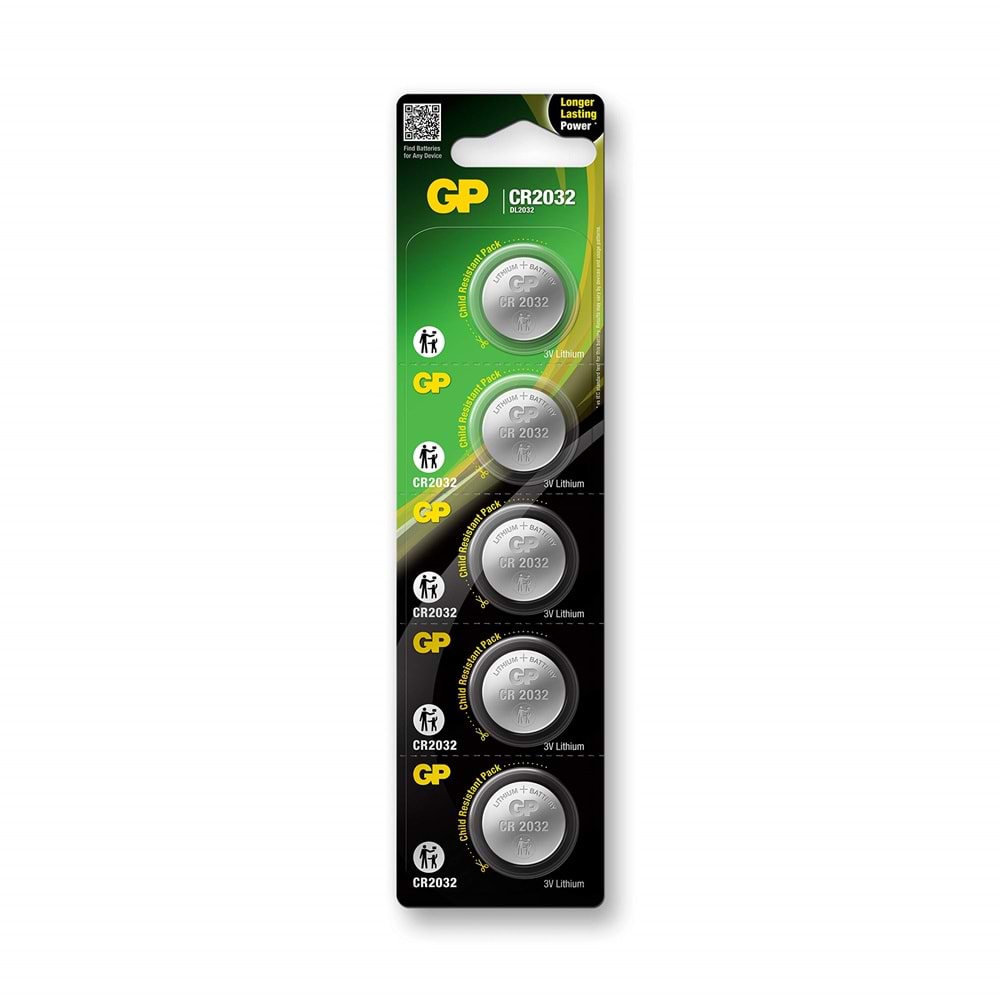 GP 5 li paket CR2032 Lityum.Pil 661087